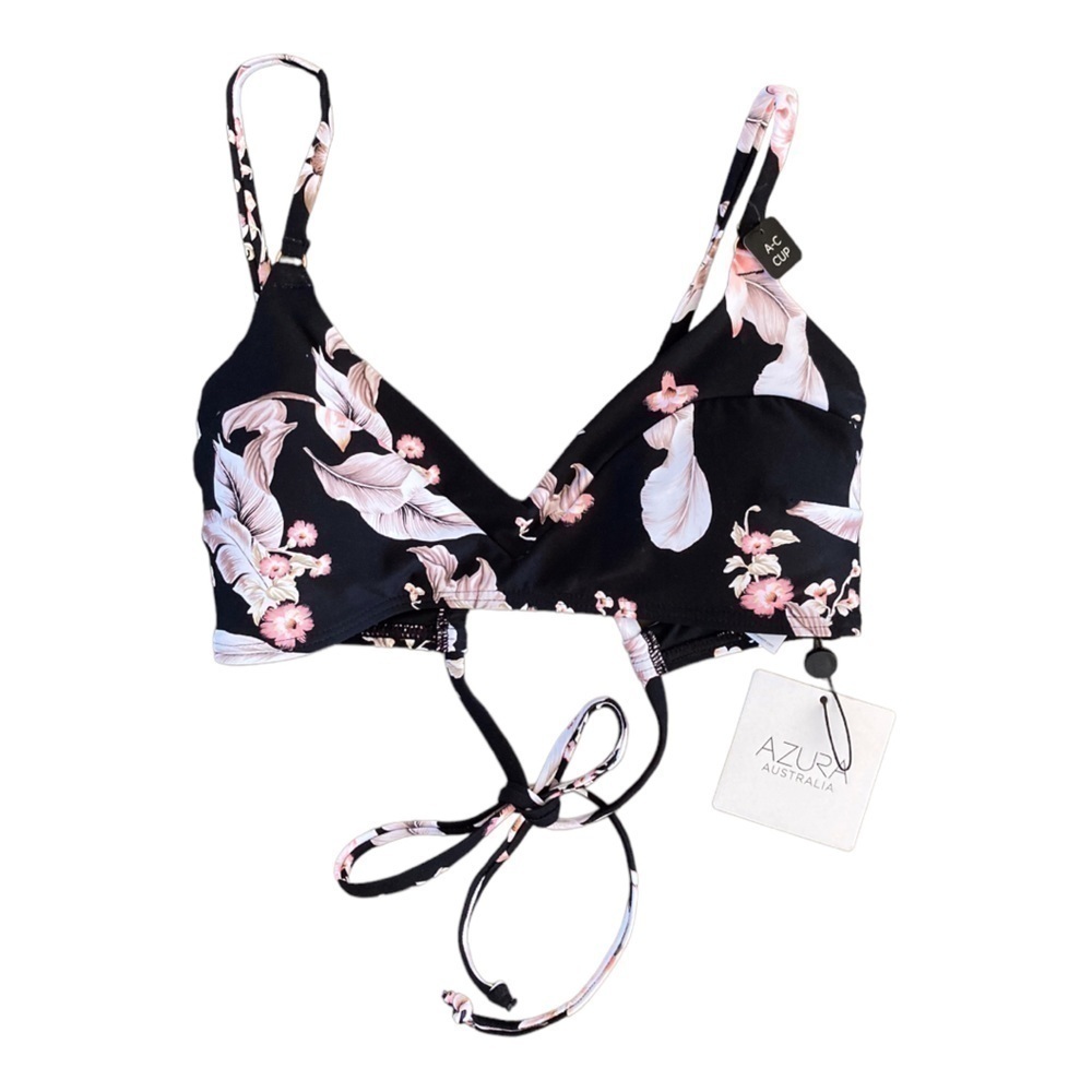 Azura Australia NWT Multi Tie Crossback Bralette Bikini Top